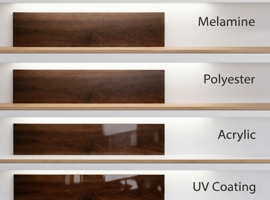 Different type of polish finishes for furniture